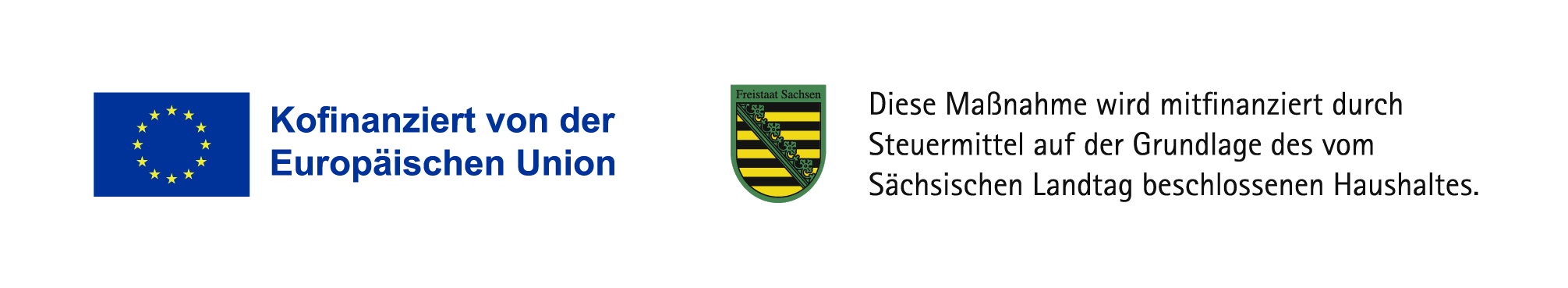 Förderlogo: EFRE, ESF und Freistaat Sachsen